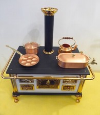 BODO HENNIG PUPPENHERD NOSTALGISCH groß  1100 mit KOCHGESCHIRR aus REINEM KUPFER