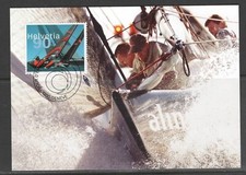 Schweiz MK 2003 Segelregatta Americas Cup Alinghi-Segeln Dynamik pur
