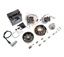 Simson Vape Umrüstsatz M-G-V Zündung S51 S50 S70 Hupe Batterie Leuchtmittel Set