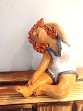 Keramik, Figur, Skulptur, Joga,Deko, Gartenkeramik