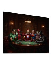 Pokerrunde Leinwand Bild