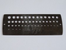 75 Loch - Zieheisen Ziehbank Lochlehre für Uhrmacher / Goldschmied