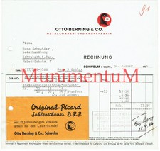 Otto Berning & Co. Metallwaren- und Knopffabrik SCHWELM i. Westf. 1936 #85