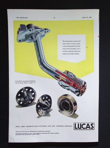 Original 1955 anzeige lucas - 1955,