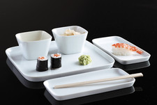 Kahla Abra Cadabra Tablett rechteckig 20 x 9 cm weiß Platte Sushiplatte 