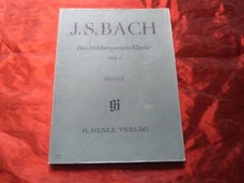 BACH Das Wohltemperierte Klavier Teil 1 Urtext Noten für Klavier Henle Verlag