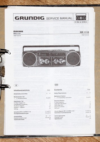 Grundig 1110 original - grundig, rr