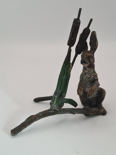 Wiener bronze hase kaltbemalt - bronze,