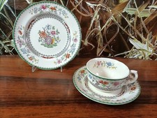 COPELAND Spode England,  Chinese Rose, schönes 3- teiliges Teegedeck