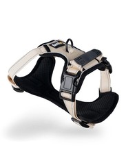 B-Ware: lionto Anti Zug Hundegeschirr verstellbar gepolstert, Größe M, beige
