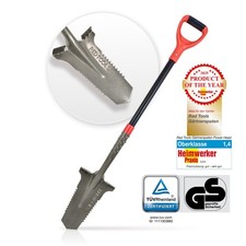 Red Tools Gärtnerspaten Power Head - Spaten mit Wurzelsäge - 115cm - Neu