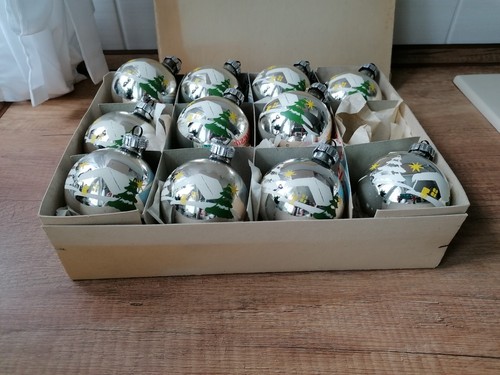 Ddr lauscha weihnachtkugeln - lauscha,