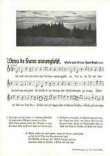 Liederkarte Wenn der Sunn