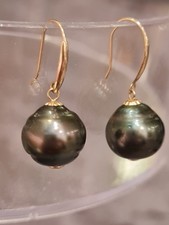 11 mm Tahiti Perlen Ohrringe