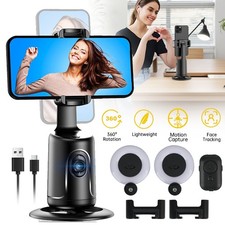 Handheld Gimbal Stabilisator mit 2 Selfie Lichtern 360° Drehbare Handyhalterung