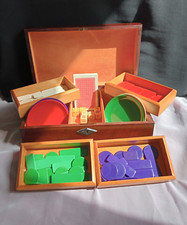 Vintage Holz Gaming Box Poker