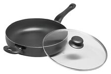 Aluminium Großraum - Pfanne 28 cm mit Glasdeckel  Bratpfanne