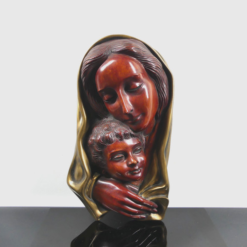 Vintage achatit maske mutter - vintage,