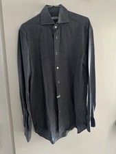 KITON Herrenhemd M-L – Blau