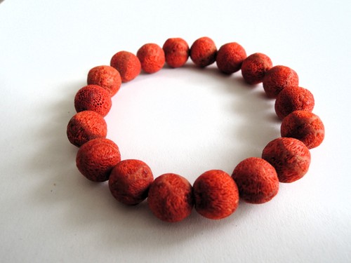Schaumkoralle kugel armband - kugel,