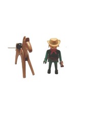 Playmobil Western Klicky Cowboy,grün+Pferd