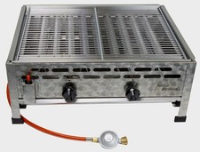 Activa 2-flammiger Gastrobräter mit Grillrost - Gasbräter - Gastrogrill