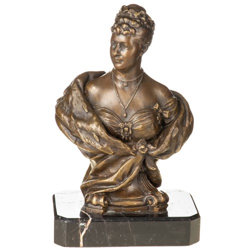 Bronzefigur büste auguste - bronzefigur,