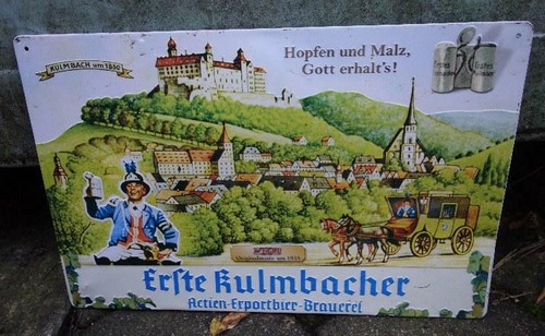 Blechschild erste kulmbacher - erste,