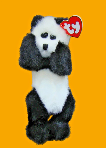 Checkers king panda - king,