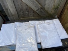 NEU X6 IMPERIAL ROOMS HOTEL WEISS OFFENER BETTBEZUG MIT TASCHE/ENDE -160cmx235cm