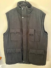 Weste Arbeitsweste mit großen Taschen Herren, Schwarz, Größe XL