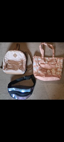 3er taschen set - 3er, rosa/beige