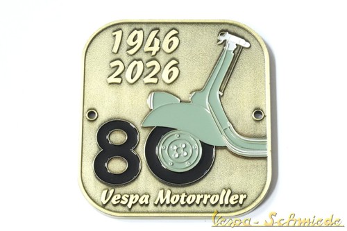 Metall plakette jahre - metall-plakette, "80