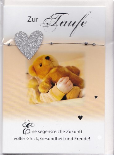 Glückwunschkarte zur taufe - glückwunschkarte,