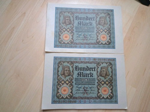 100 mark 1920 banknote - 100,