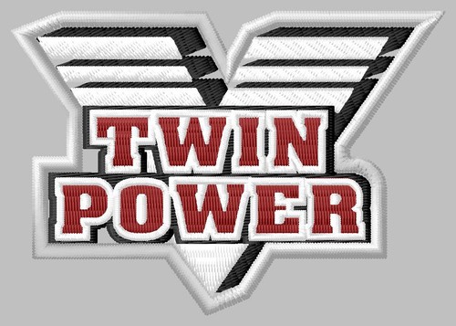 Twin power iron aufnäher - power,