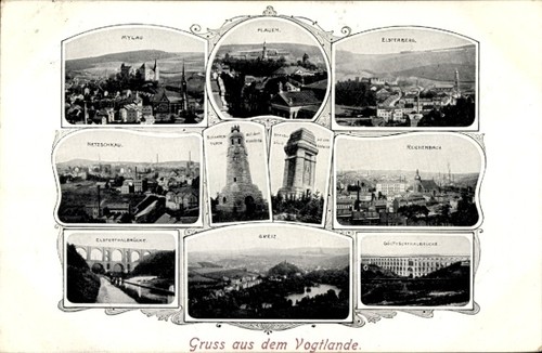 Greiz thüringen - ak, in