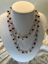 Ältere Rosenquarz Kette mit