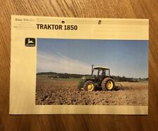 Orig. JOHN DEERE Traktor 1850 Prospekt Brochure Schlepper Bulldog LandmaschineC2