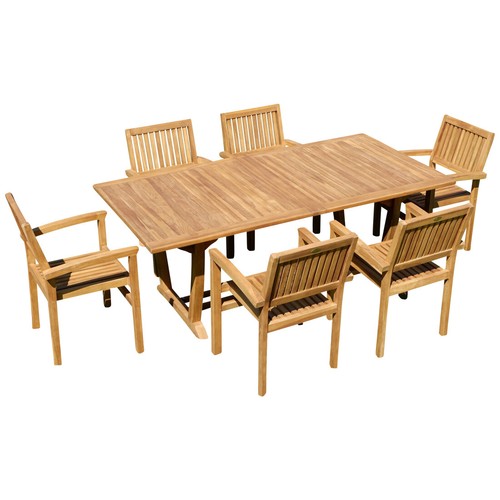 Teak set gartengarnitur - teak,