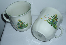 Seltmann Weiden Marie-Luise 2 x Weihnachts Kaffeebecher Henkel-Becher Tanne