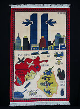 11 Sep. 2001 Newyork World Trade Center Afghan Warrug Carpet WTC Golf War No:21A