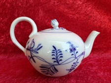 Schöne , alte Kanne ,  Teekanne ,  Stadt Meissen  , Zwiebelmuster