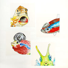 Bilder Set Fische - 20x20cm