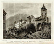 Chur Original Stahlstich Hablitschek 1852