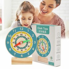 Holz Lernuhr Kinder Uhrzeit