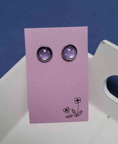 Ohrstecker lila kunterbunt - /,