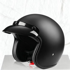 Helm matt schwarz Motorrad