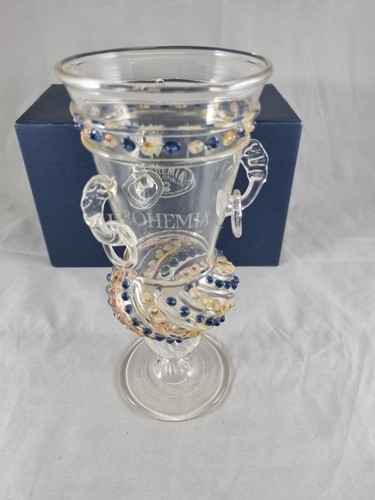 Glas vase mundgeblasen - vase,