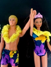Barbie Tropical Fun Miko Marina  & Ken 1985 #2056 Mattel Vintage Hawaii Set RAR!